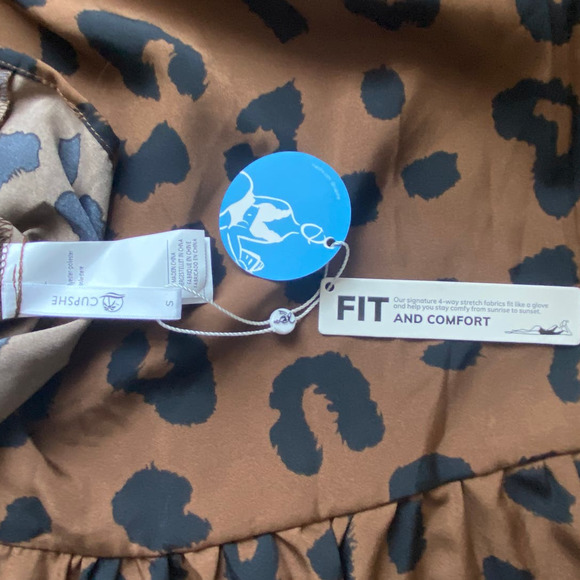 NWT Cupshe Bryanna Leopard Print Ruffled Dress - Picture 10 of 11